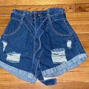 Size L jean shorts by SHEIN
